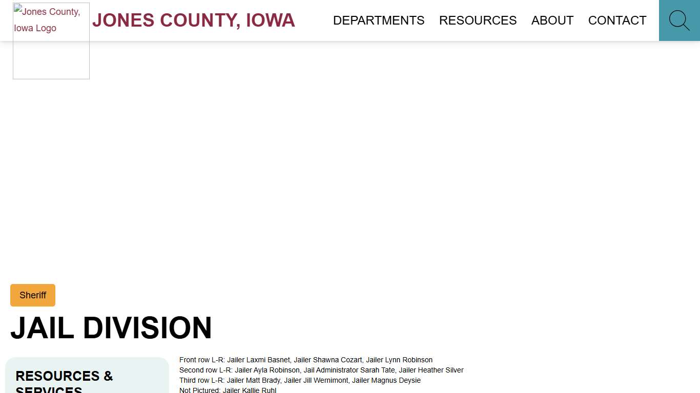 Jail Division - Sheriff - Jones County, Iowa